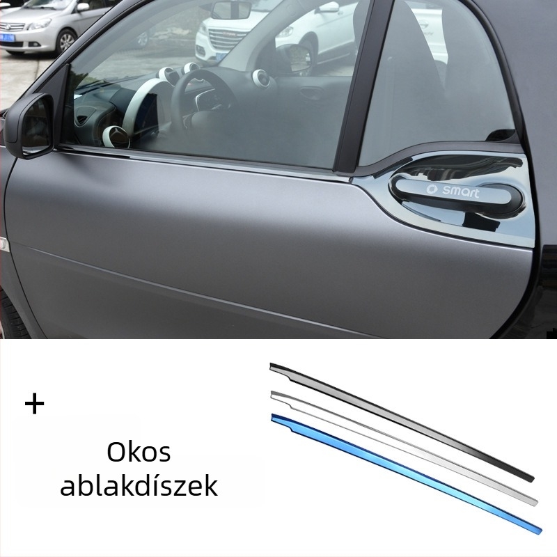Mercedes-Benz Smart ablakkeret-sáv, 304 rozsdamentes acél, testreszabható feldolgozás, licencelhető magáncímke