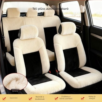 Plüss autóülésvédő, univerzális illeszkedés, márka YD, tömeg 0,55 kg