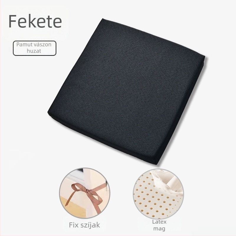 Természetes latex ülőpárna hosszú üléshez – irodai székhez, ablakpárkányhoz és diákok számára, vastag latex párna minden évszakra