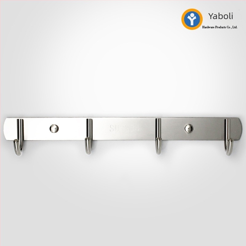 Ragasztós rozsdamentes acél ruhatároló és törölköző akasztó – BXGPG-02, felület elektropolírozott, fényes felület, könnyű luxus stílus, polírozás și gravírozás