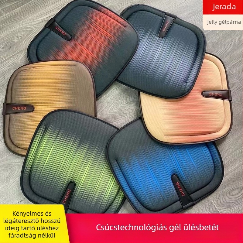 Memóriahabos gél ülőpárna autóhoz, egész éves használatra, univerzális méret, otthoni és irodai székekhez