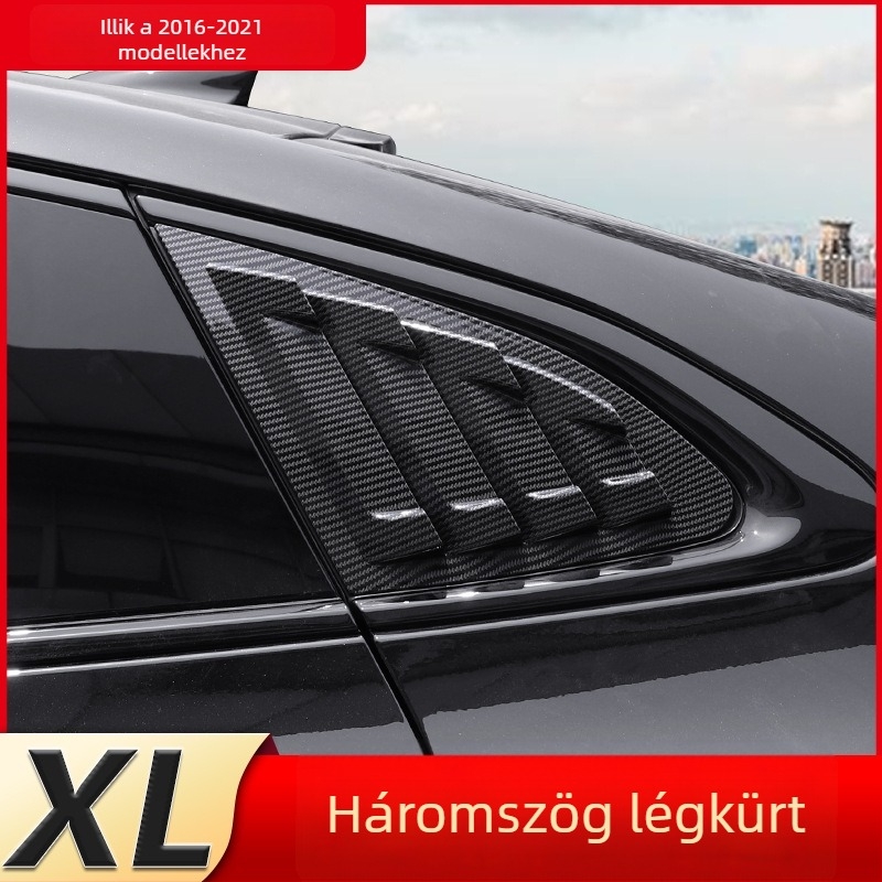 Chevrolet Malibu XL 2016-2022 Külső Módosítás — ABS Hátsó Ablak Háromszögös Szemcsés Shark Gill Dísz Patch