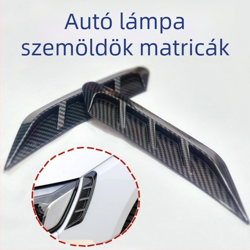 Fényszóró matricák geometriai mintával, ragasztópasztás anyag, ragasztással történő felhelyezés, testreszabás nélkül