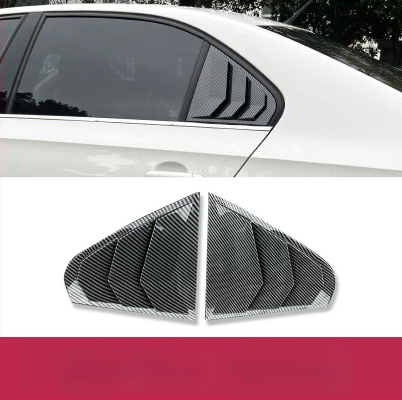 ABS dekoratív matrica a Volkswagen Jetta VA3 Santana hátsó háromszög ablakához, 2013-2021