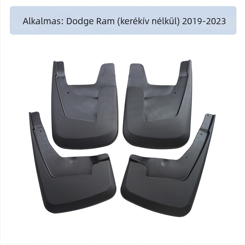 Dodge RAM kerékvédő 2019+ – műanyag, sárvédő anyaga: TPE+PP, RAM-kompatibilis, testreszabás elérhető