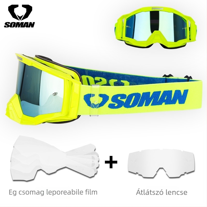 SOMAN SM20 Off-Road szemüveg – Uniszex, szélálló és homokvédelmi