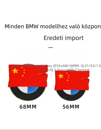 BMW kerékagy középső sapka, 10–ágú, ABS, Cool Gith márkától, kompatibilis a 3-as sorozat, 5-ös sorozat, X1, X5