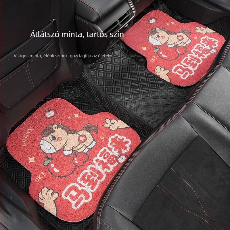 Universális autópadló szőnyeg Silk Circle anyagból, logónyomás, Blue Rain márka, testreszabás