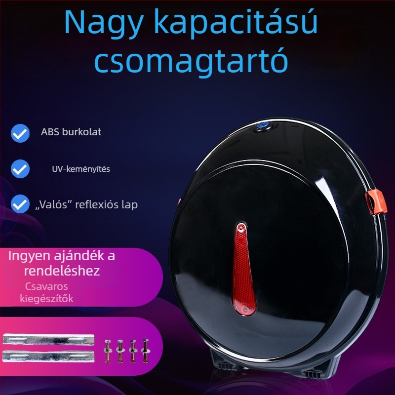 Univerzális hátsó tároló doboz elektromos kerékpárokhoz | ABS anyag | Márka Fuli | Stílus Knight Pack