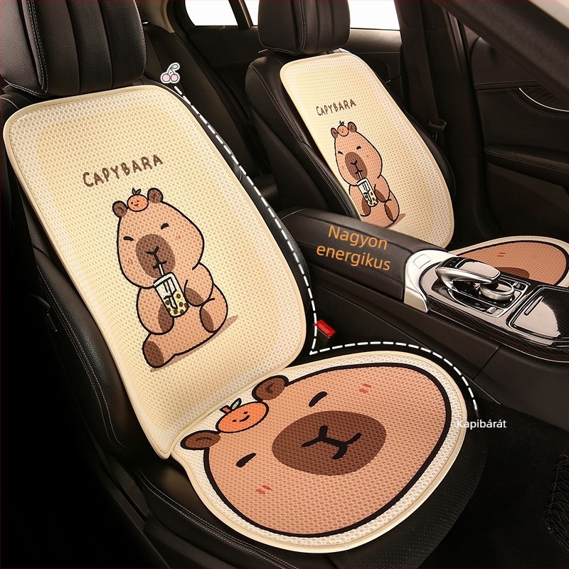 Autóülés párna cartoon stílusban, négy évszakos, hab töltet, poliészter felület, dekoráció