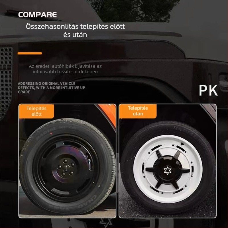 19 hüvelykes felni középső sapka a Chery iCAR V23 Mecha modellhez, dekoratív és védő sapka