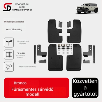 Hátsó kerék sárvédő Ford Bronco (2021–2023), fúrás nélkül szerelhető, PP műanyag