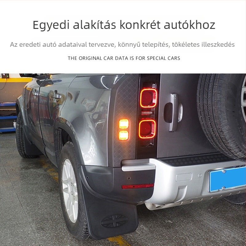 Land Rover Defender első és hátsó sárvédő elemek, kompatibilis 20+ modellhez, klasszikus dekoratív elem 110