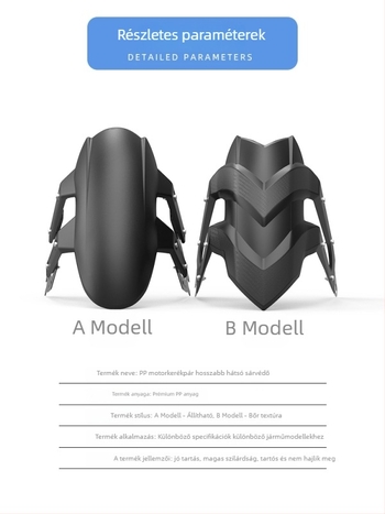NK150 motorkerékpár hátsó sárvédő — műanyag, Dnb modell, termékkód 630723036502