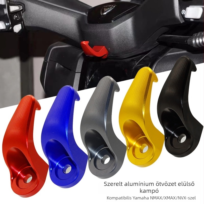 Yamaha NMAX155 / XMAX300 / NVX módosító kampó – előre szerelhető akasztó (Feldolgozás és testreszabás: Igen; Modell: 0165988; Alkalmas modellek: NMAX155, XMAX300, NVX; Engedélyezett magánmárka: Igen)