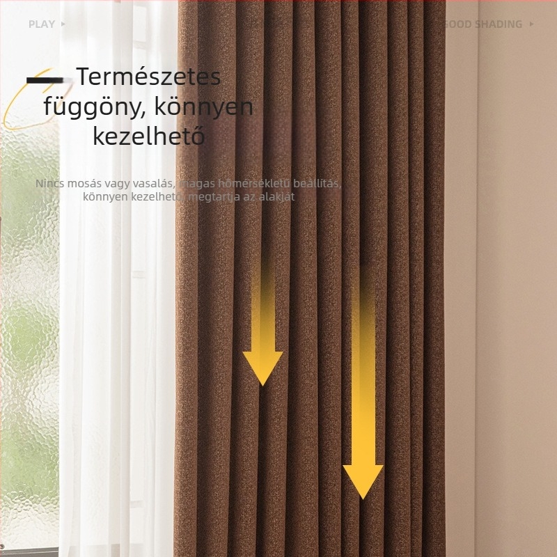 Amerikai retro chenille Jacquard függöny, francia Jacquard anyag, 2025-ös új modell, erős árnyékolás (71–90%), nappali, hálószoba, dolgozószoba, erkély