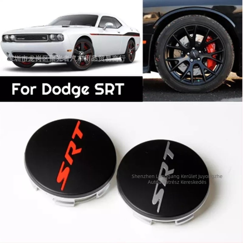 Dodge középtárcsa sapka — ABS anyag, testreszabható, kompatibilis Hellcat SRT, Challenger és 300C