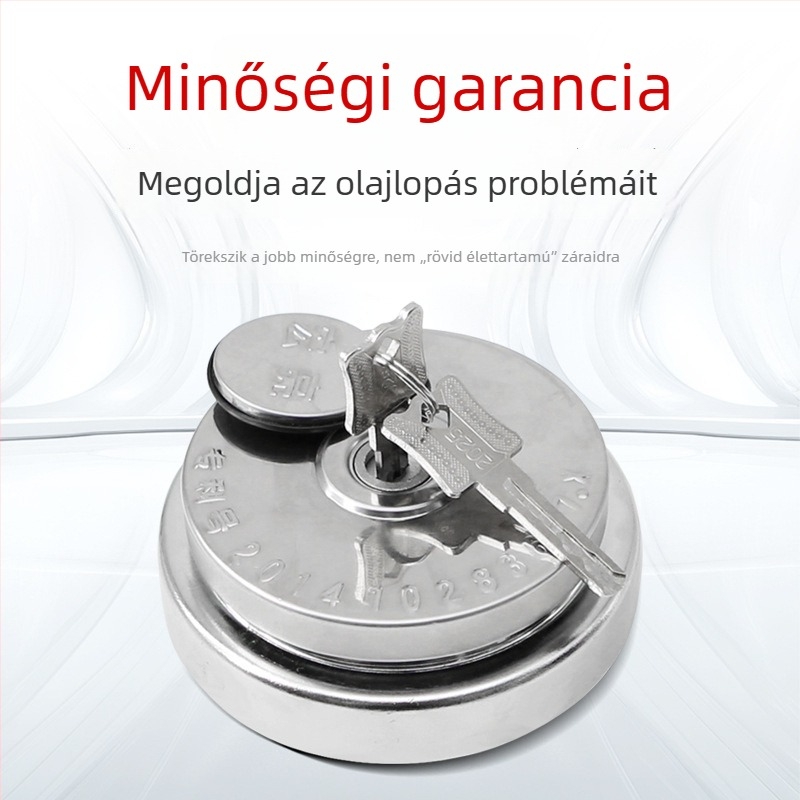 Teherautó üzemanyag-tankfedél antifurt zármechanizmussal, univerzális porvédő burkolat, háromcsapos dizájn, nehéz teherautókhoz (Anyag: acél; Eredet: Henan tartomány; Márka: Loud; Kompatibilis modellek: nagy teherautó)