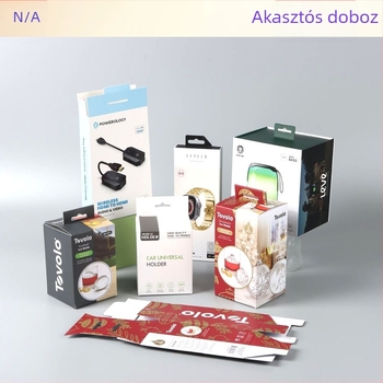 Személyre szabott papír-doboz ajándékhoz logónyomással, UV felülettel, papírkarton anyag, súly 250, modell 0809