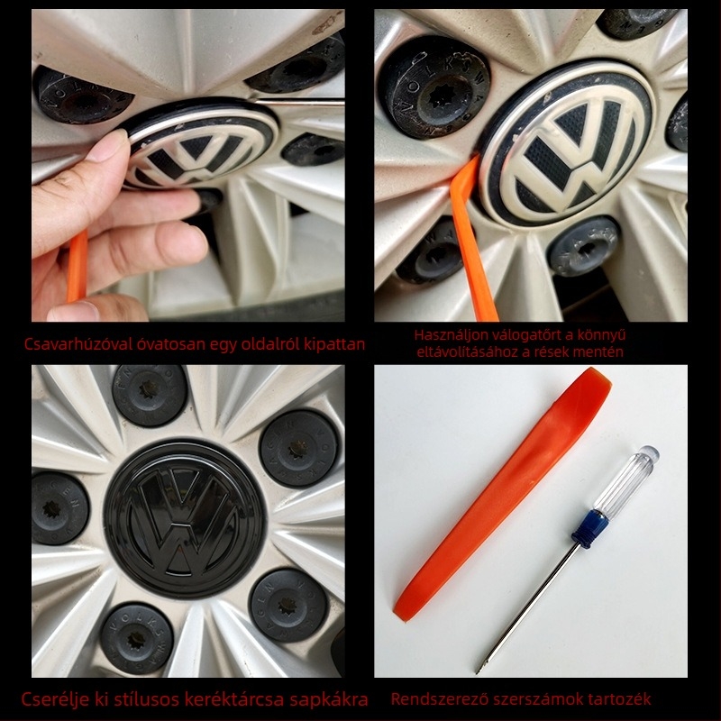 Kerékagyfedél ABS, testreszabás nélkül, kompatibil a Volkswagen sorozatával