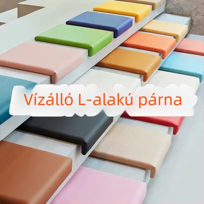 L-alakú, megvastagított ülőpárna lépcsőhöz, saroküléshez és cipőcseréhez
