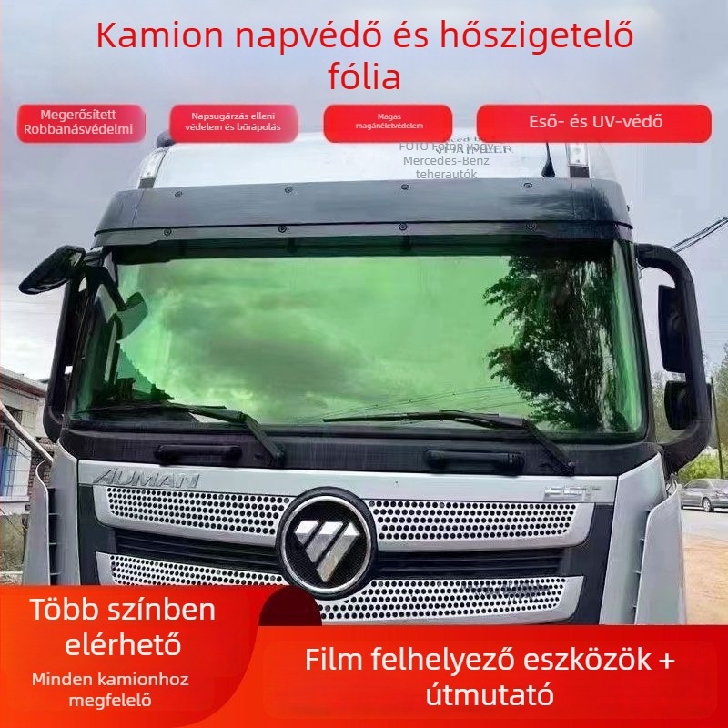 Tehergépkocsi ablakkfilm: napvédő és hőszigetelő, önragasztó, ütésálló üvegfilm