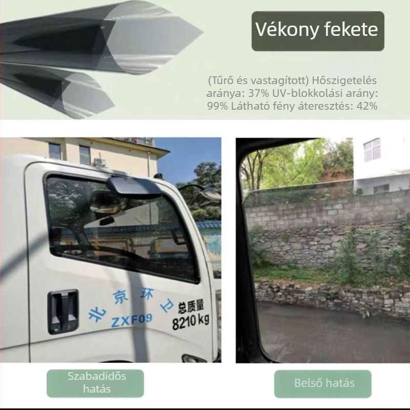 Tehergépkocsi ablakkfilm: napvédő és hőszigetelő, önragasztó, ütésálló üvegfilm