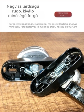 Csúszó ajtó és ablak zárcsat — cink-alapú ötvözet + rozsdamentes acél, modell Chugn-03yy031, félhold alakú záróhorog