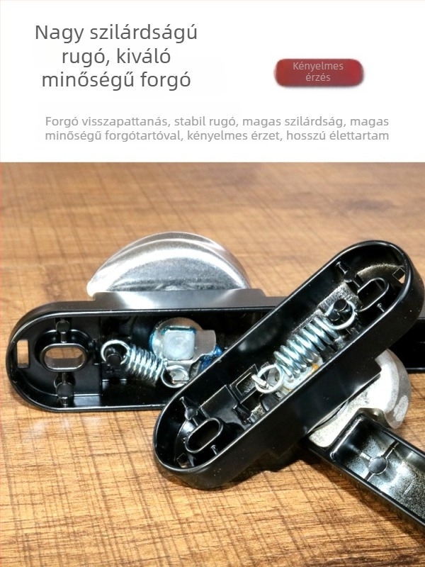 Csúszó ajtó és ablak zárcsat — cink-alapú ötvözet + rozsdamentes acél, modell Chugn-03yy031, félhold alakú záróhorog