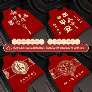 Autópadló szőnyegek, technikai szövet, nyomtatott kivitel, idegen alakú, egy darab az első és a hátsó sorhoz, porszívóval vagy kézzel mosható tisztítás