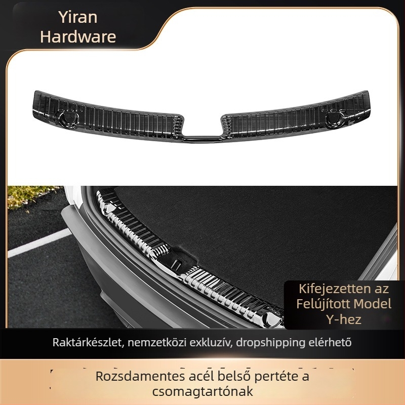 Tesla hátsó csomagtartó védőlemez – alumíniumötvözet, Nothing márka, kompatibil Tesla