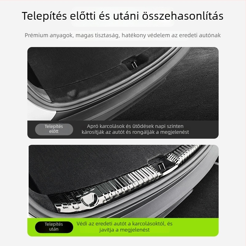 Tesla hátsó csomagtartó védőlemez – alumíniumötvözet, Nothing márka, kompatibil Tesla