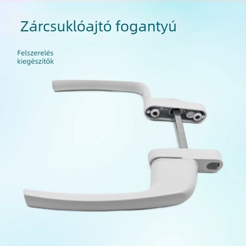 Alumínium ötvözetű ablak- és ajtókezelő zárható – átjáró típusú kilincs alumínium-plasztik keretekhez