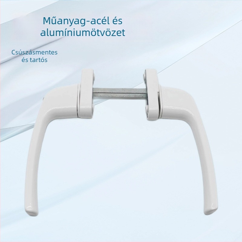 Alumínium ötvözetű ablak- és ajtókezelő zárható – átjáró típusú kilincs alumínium-plasztik keretekhez