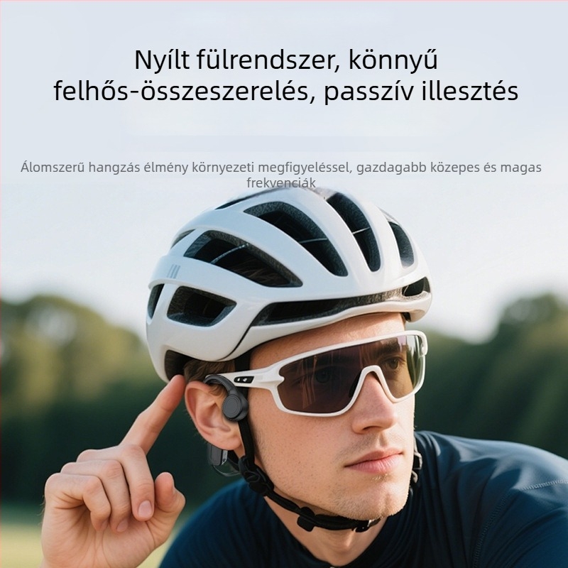 Csontvezetéses Bluetooth fülhallgató 6.0, IPX5 vízálló, sztereó hang, akkumulátor-élettartam >8 óra, hatótávolság 15 m