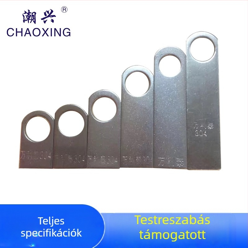 Rozsdamentes acél fül alakú rögzítőelem többpontos ajtó- és ablakzárakhoz (201/304)