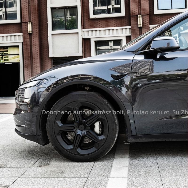 Tesla Model Y kerékagyfedél díszítő burkolat Plum Blossom mintával, műanyagból, védelem a karcolások és ütközések ellen