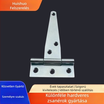 T-típusú háromszög alakú csukló hornyolt csapágy a bejárati ajtókhoz, ablakokhoz, poggyászhoz és fa dobozokhoz – Huishuo, modern egyszerű stílus, vasozott felület