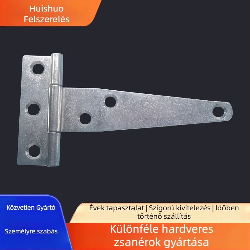 T-típusú háromszög alakú csukló hornyolt csapágy a bejárati ajtókhoz, ablakokhoz, poggyászhoz és fa dobozokhoz – Huishuo, modern egyszerű stílus, vasozott felület