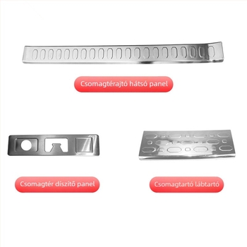 Tank 300-hoz Fender TK-3265 – rozsdamentes acél hátsó védőlemez és üdvözlő pedál