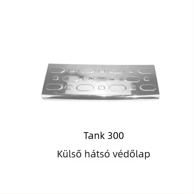 Tank 300-hoz Fender TK-3265 – rozsdamentes acél hátsó védőlemez és üdvözlő pedál