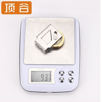 Top Valley 73 ajtó- és ablakgörgő rozsdamentes acélból, réz kerékkel, Modell 1J3C08-73, külső átmérő 2, tengelyátmérő 2, falvastagság 2