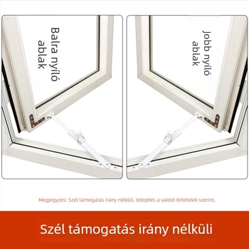 uPVC ablak teleszkópos tartója nyitható ablakokhoz és ajtókhoz, szélvédő rúd, szélkorlátozó, tűzálló ablak záró és szögpozícionáló
