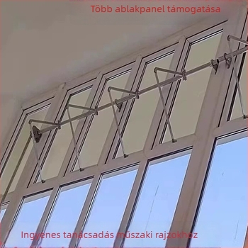 Ablaknyitó, kézi hajlított kar, alumíniumötvözet, modern egyszerű stílus (King of huanli)