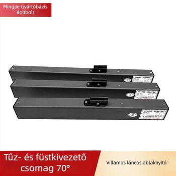 Távirányítós elektromos ablaknyitó, fúrás nélkül történő telepítés, füstkibocsátás, fém aktuátor