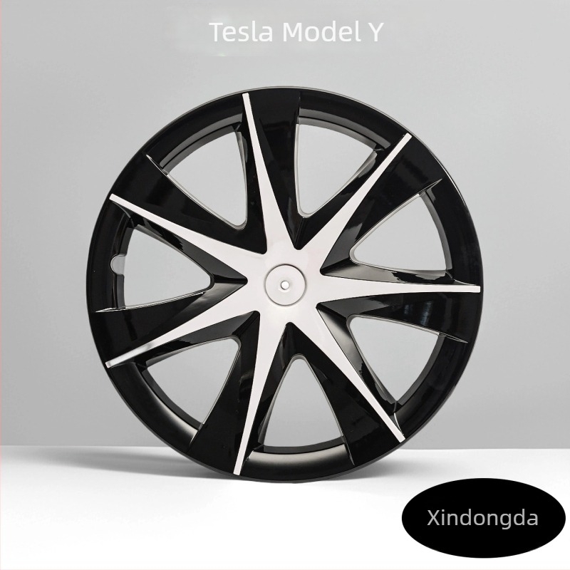 Tesla Model Y kerékagyfedél — műanyag; XinDongDa márka; telepítés-támogatás; nemzetközi exporthoz kész