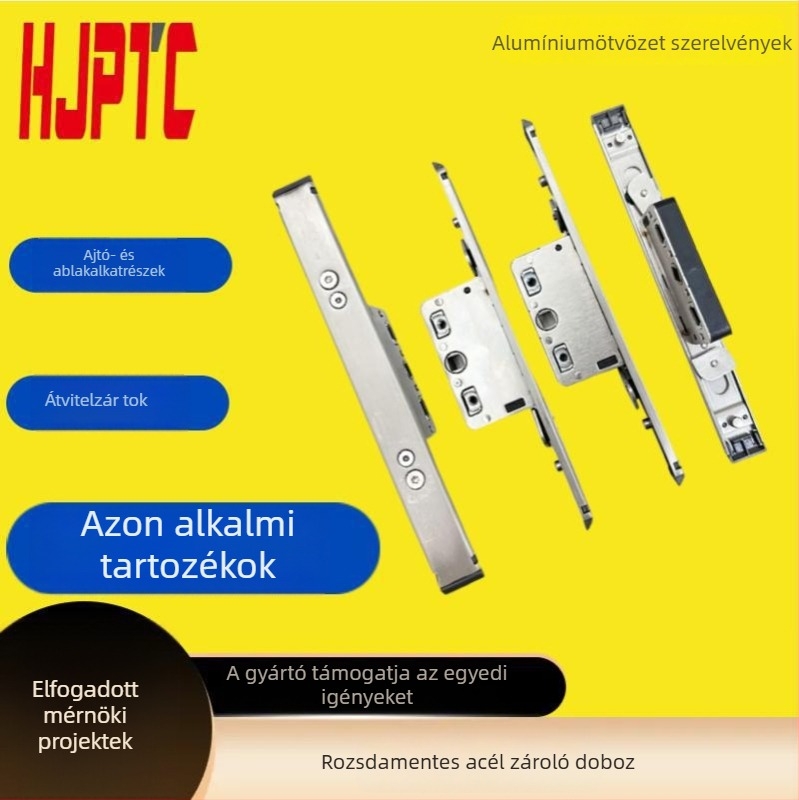 Rozsdamentes acél záródoboz tolóablakokhoz, kétirányú kapcsolódó zártest