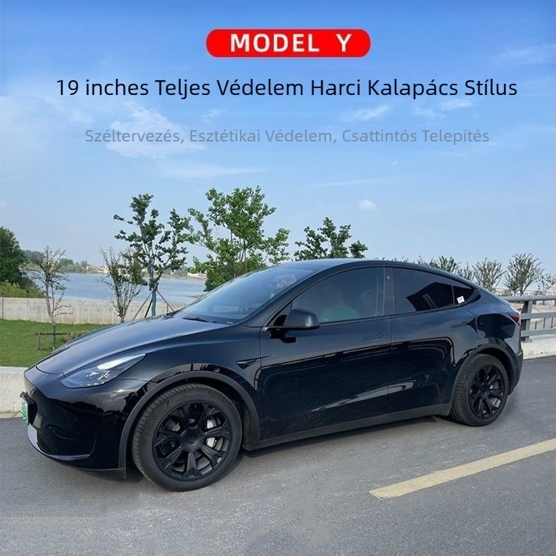Tomahawk felni középfedél Tesla Model Y-hoz, PC+ABS anyag, eredet Kína