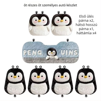 Autóülés párna karikatúra mintával – imitált báránygyapjú, poliészter rost, karikatúra mintázat, szabálytalan forma, vízben mosható