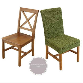 Étkezőszék huzat, négyszögletes alak, poliészter, csúszásmentes, kopásálló, geometrikus mintázat